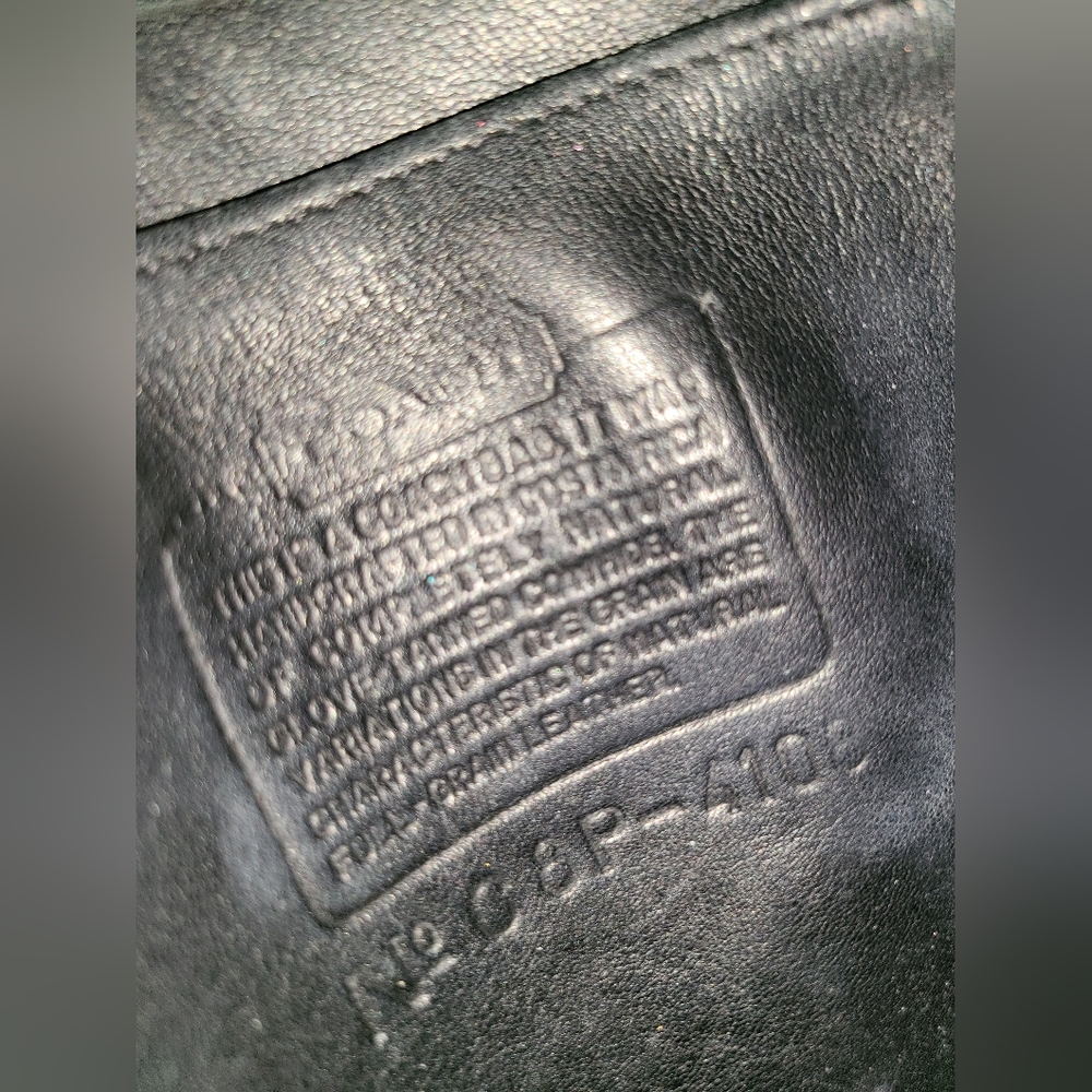 Coach Designer Vintage Y2k Black Leather Crossbody Purse Shoulder Bag - Picture 12 of 14